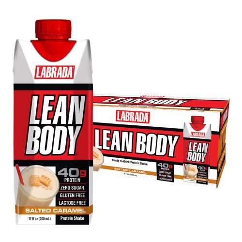 Labrada Lean Body Ready-to-Drink Protein Shake (12 x 500 ml, Salted Caramel)