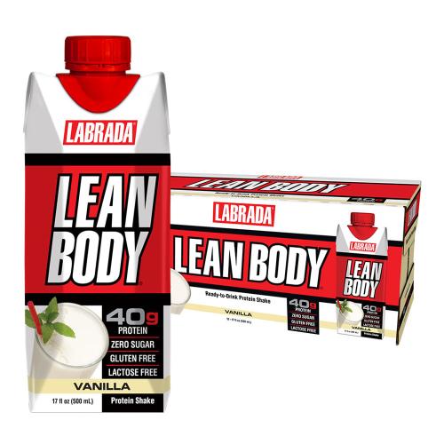 Labrada Lean Body Ready-to-Drink Protein Shake (12 x 500 ml, Vanilla)