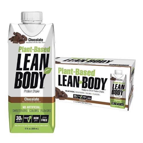 Labrada Lean Body Plant Based Protein Shake (12 x 500 ml, Chocolate)