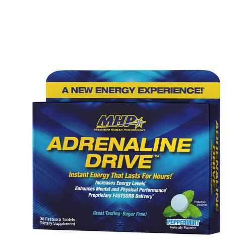 MHP Adrenaline Drive: Fast Acting Energy Mint (30 Tablets, Peppermint)