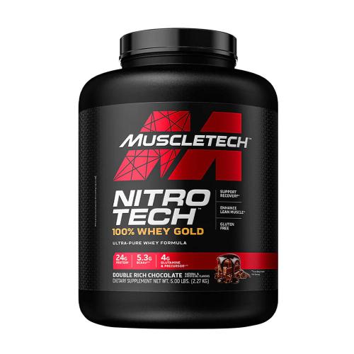 MuscleTech Nitro-Tech 100% Whey Gold (5 lbs, Double Rich Chocolate)