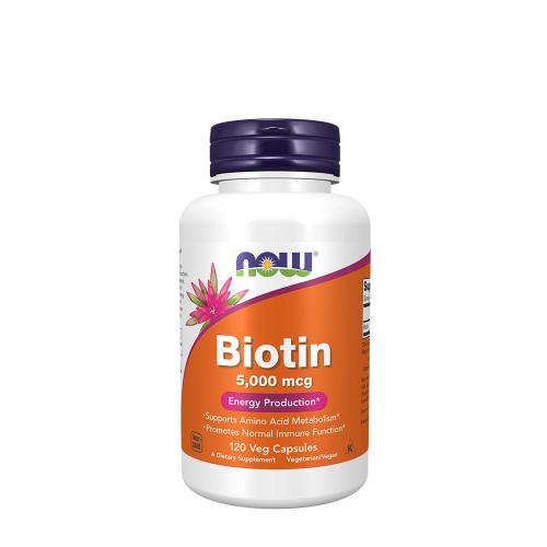 Now Foods Biotin 5,000 mcg (120 Veg Capsules)