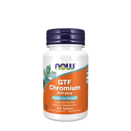 Now Foods GTF Chromium 200 mcg Yeast Free (100 Tablets)