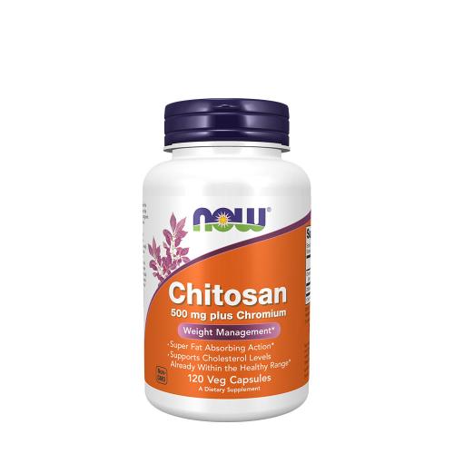 Now Foods Chitosan 500 mg with Chromium (120 Capsules)