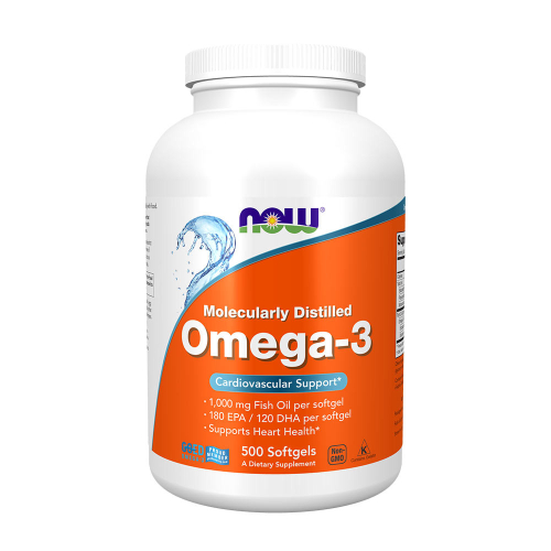 Omega-3, Molecularly Distilled (500 Softgels)