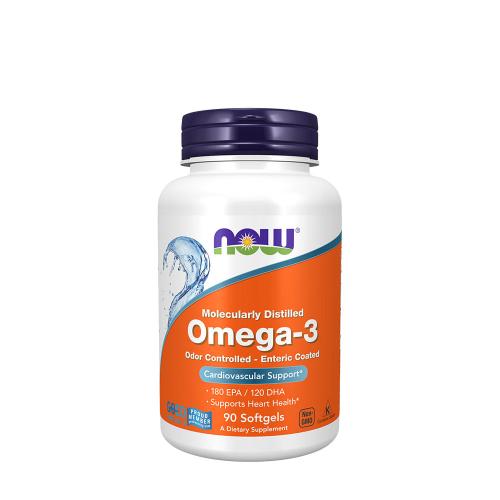 Now Foods Omega-3, Enteric Coated (90 Softgels)