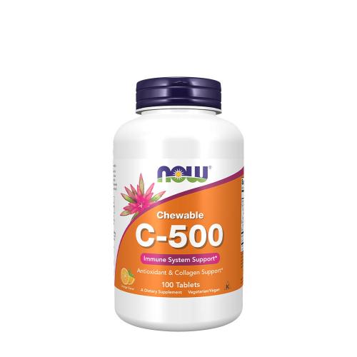 Now Foods Vitamin C-500 Chewable (100 Lozenges, Orange)