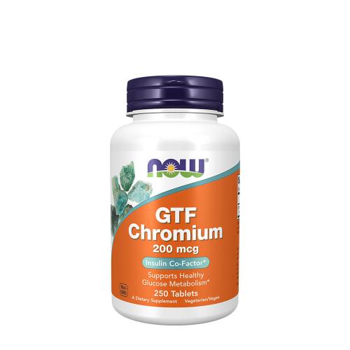 Now Foods GTF Chromium 200 mcg Yeast Free (250 Tablets)