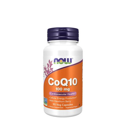 Now Foods CoQ10 100 mg with Hawthorn Berry Vegetarian (90 Veg Capsules)