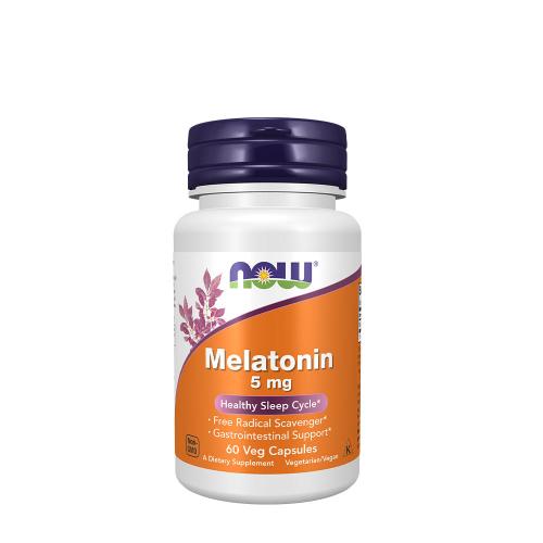 Now Foods Melatonin 5 mg (60 Veg Capsules)