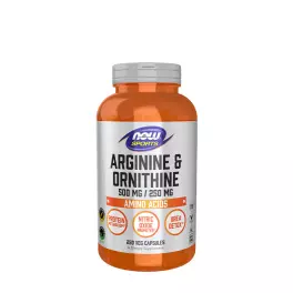 Now Foods Arginine & Ornithine 500/250mg (250 Capsules)
