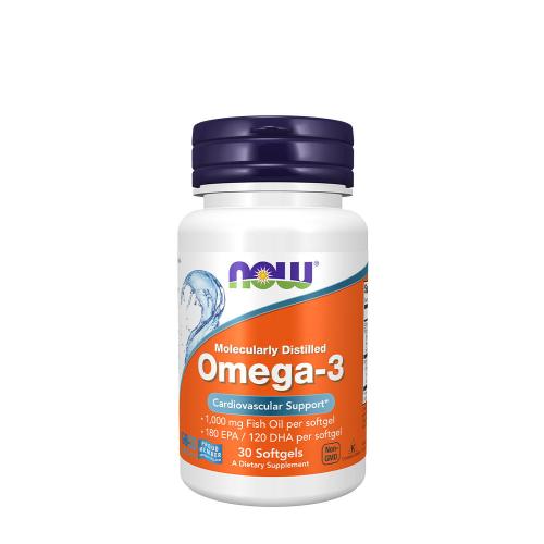 Now Foods Omega-3, Molecularly Distilled Softgels (30 Softgels)