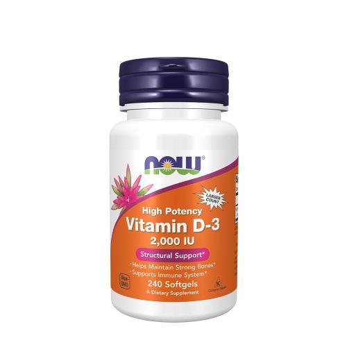 Now Foods Vitamin D-3 2000 IU (240 Softgels)