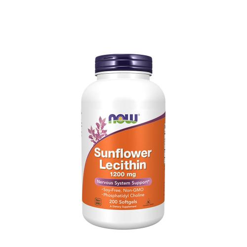 Now Foods Sunflower Lecithin 1200MG (200 Softgels)