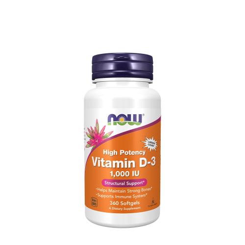 Now Foods Vitamin D-3 1000 IU (360 Softgels)