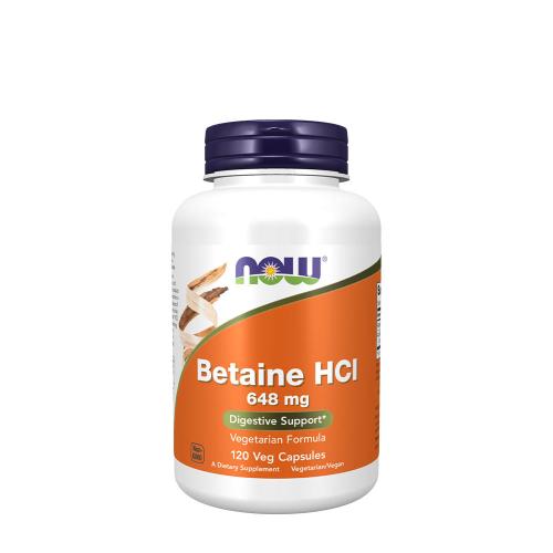 Now Foods Betaine HCl 648 mg (120 Veg Capsules)
