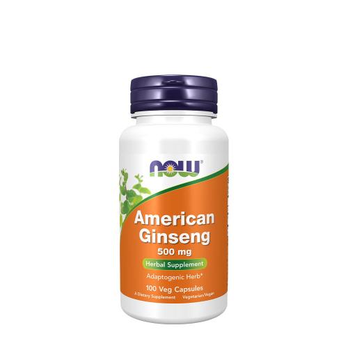 Now Foods American Ginseng 500 mg (100 Veg Capsules)