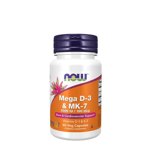 Now Foods Mega D-3 & MK-7  (60 Veg Capsules)