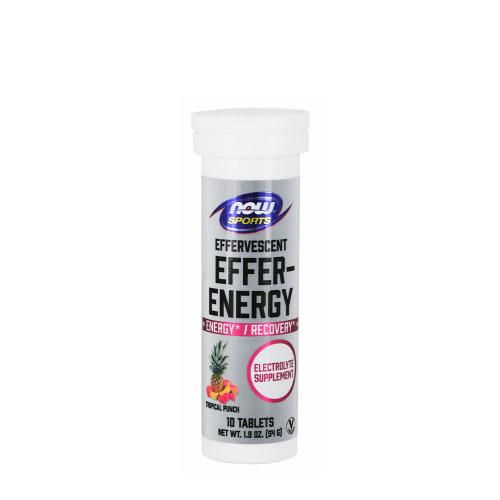 Now Foods Effer-Energy Effervescent Tablets (10 Effervescent Tablets, Tropical Punch)