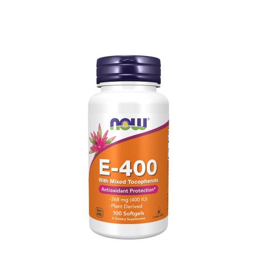 Now Foods Vitamin E-400 With Mixed Tocopherols (100 Softgels)