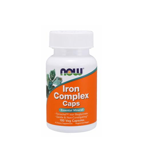 Now Foods Iron Complex Caps (100 Veg Capsules)