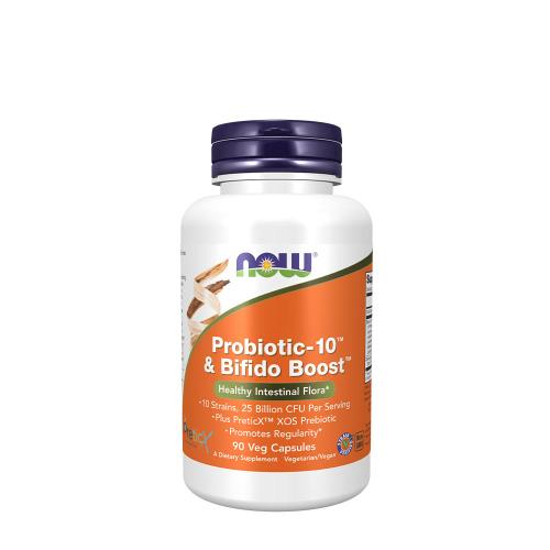 Now Foods Probiotic-10 & Bifido Boost (90 Veg Capsules)