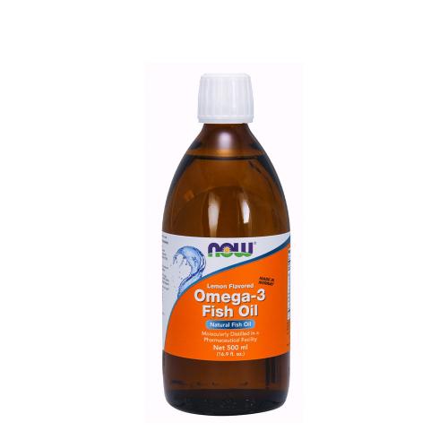 Now Foods Omega-3 Fish Oil Liquid (500 ml, Lemon)