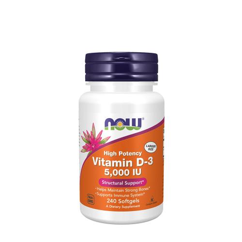 Now Foods Vitamin D-3 5,000 IU (240 Softgels)