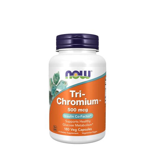 Now Foods Tri-Chromium™ 500 mcg with Cinnamon (180 Veg Capsules)