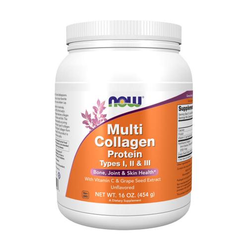 Now Foods Multi Collagen Protein Types I, II & III Powder  (454 g)