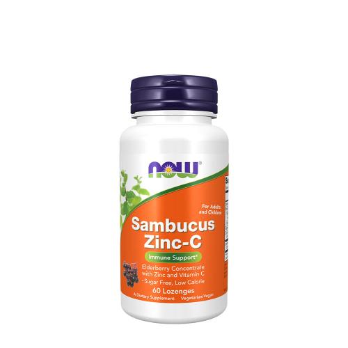 Now Foods Sambucus Zinc-C (60 Lozenges)