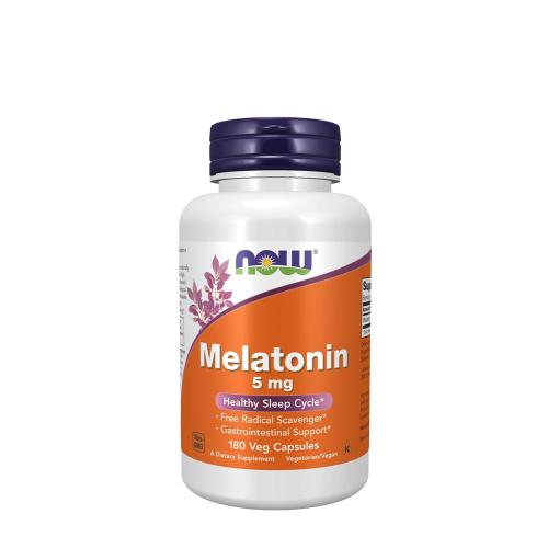 Now Foods Melatonin 5 mg (180 Veg Capsules)