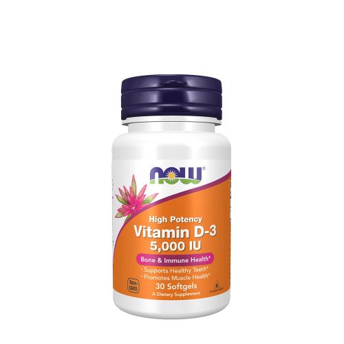Now Foods Vitamin D-3 5,000 IU (30 Softgels)