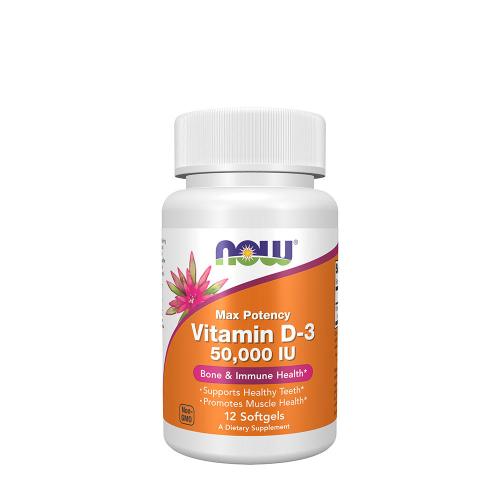 Now Foods Vitamin D-3 50,000 IU (12 Softgels)