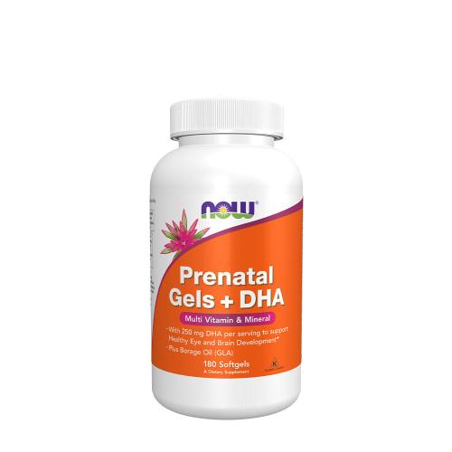 Now Foods Prenatal Gels + DHA Softgels (180 Softgels)