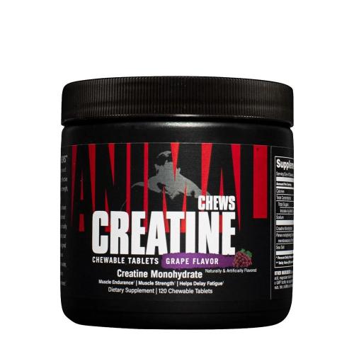 Universal Nutrition Animal Creatine Chews (120 Chewables, Grape)