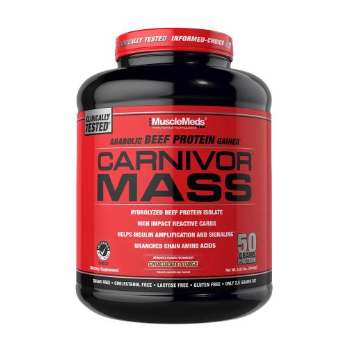 MuscleMeds Carnivor™ Mass 100% Beef Protein Mass Gainer (2646 g, Chocolate Fudge)