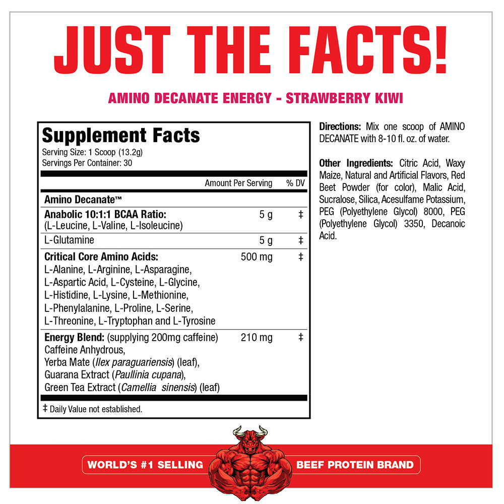 MuscleMeds Amino Decanate Energy (360 g, Strawberry Kiwi)