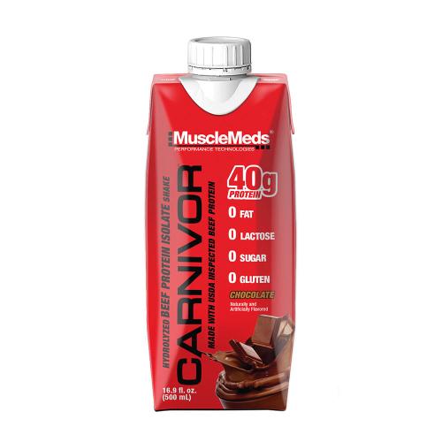 MuscleMeds Ready-to-Drink Beef Protein Isolate Shake (500 ml, Chocolate)