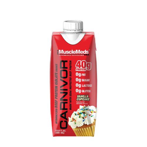 MuscleMeds Carnivor RTD Beef Protein Shake (500 ml, Vanilla Cupcake)