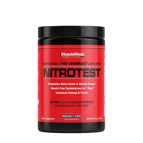 MuscleMeds Nitrotest - 2 in 1 Pre-Workout + Test Booster (474 g, Rocket Pop)