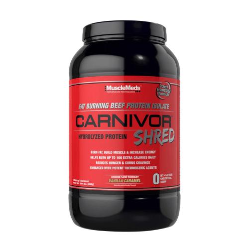 MuscleMeds Carnivor Shred 100% Beef Protein + Fat Burn (868 g, Vanilla Caramel)