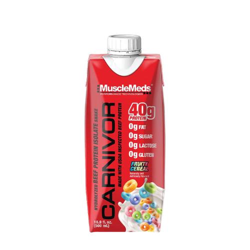 MuscleMeds Carnivor RTD Beef Protein Shake (500 ml, Fruity Cereal)