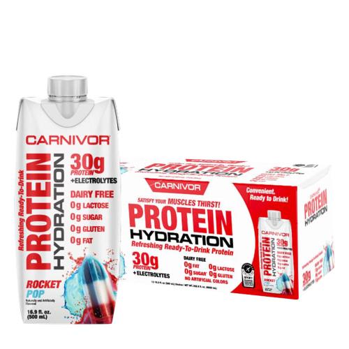 MuscleMeds Carnivor RTD Beef Protein Shake (12 pack, Rocket Pop)