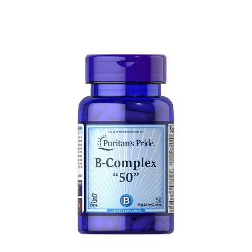 Puritan's Pride Vitamin B-50 Complex 50 mg Kosher (50 Veg Capsules)