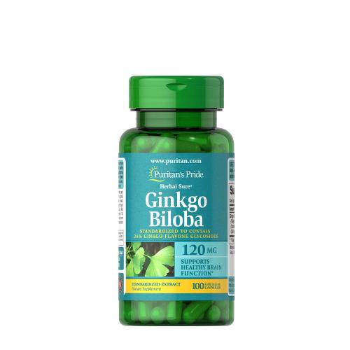 Puritan's Pride Ginkgo Biloba Standardized Extract 120 mg (100 Capsules)