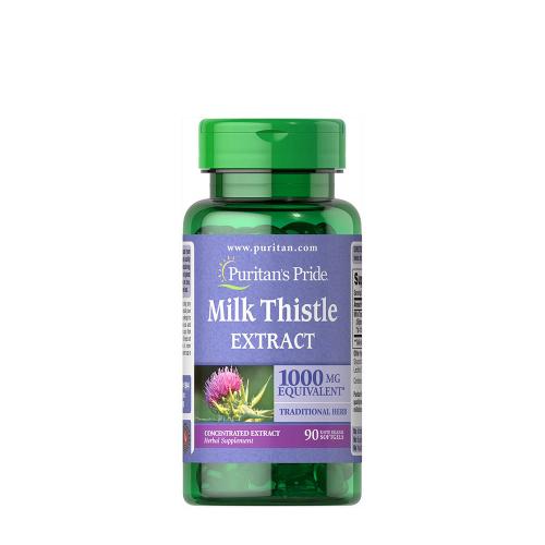 Puritan's Pride Milk Thistle 4:1 Extract 1000 mg (Silymarin) (90 Softgels)