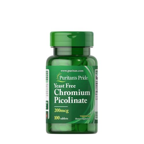 Puritan's Pride Chromium Picolinate 200 mcg Yeast Free (100 Tablets)