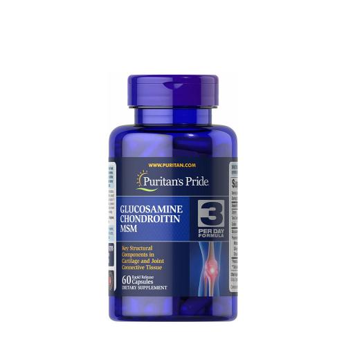 Puritan's Pride Double Strength Glucosamine, Chondroitin & MSM Joint Soother® (60 Capsules)