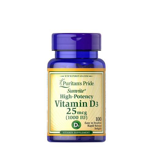 Puritan's Pride Vitamin D3 1000 IU (100 Softgels)